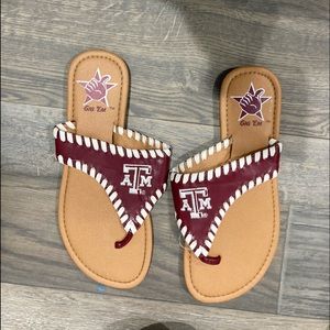 Size 5.5 Texas A@M Flip flops